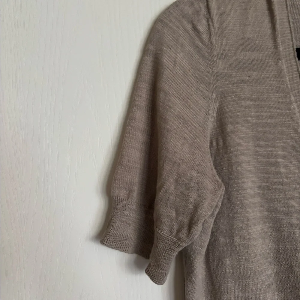 Caslon cotton short sleeve cardigan size large - Picture 3 of 7